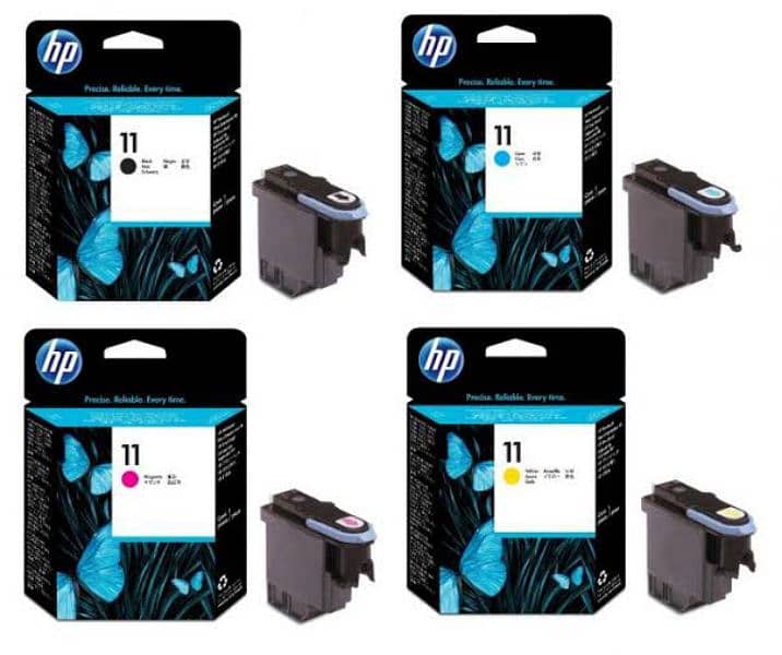 Hp designjet genine 11 no print heads 80 no  heads avilable. 0