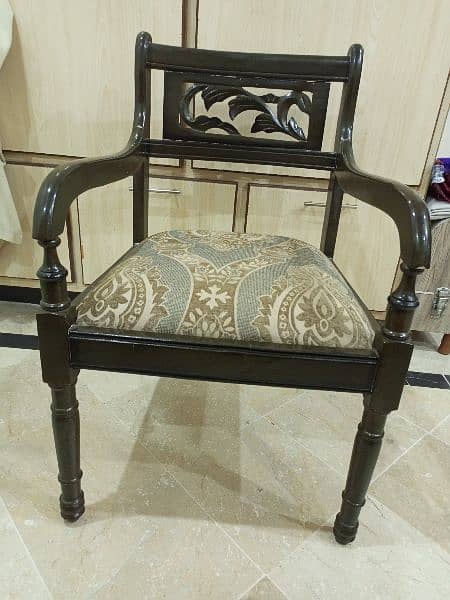 Solid Wood chairs 2pcs 5