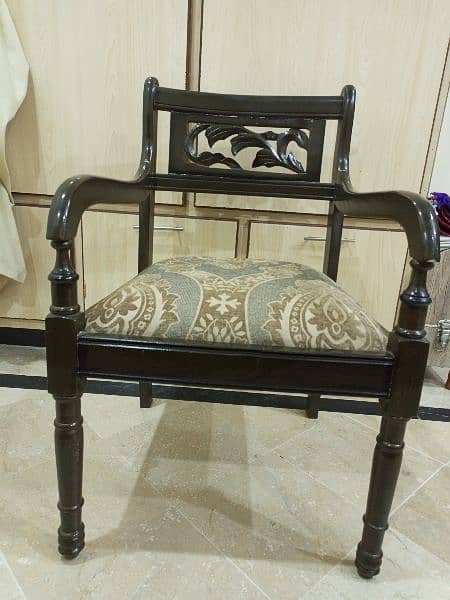 Solid Wood chairs 2pcs 6