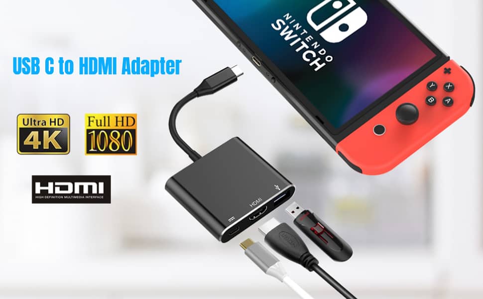 ZMUIPNG 10in1 type c USB-C HUB to HDMI +RJ45+VGA+USB2.0+ USB3.0 x2+SD 3