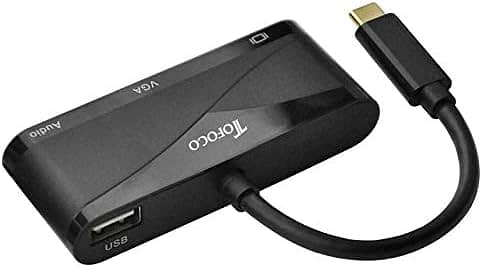 ZMUIPNG 10in1 type c USB-C HUB to HDMI +RJ45+VGA+USB2.0+ USB3.0 x2+SD 4