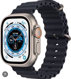 Apple Watch Ultra with ocean blue  band