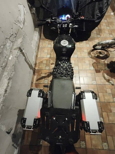 wego 150 Modified For Touring Purpose Top & Side Boxes Installed 12