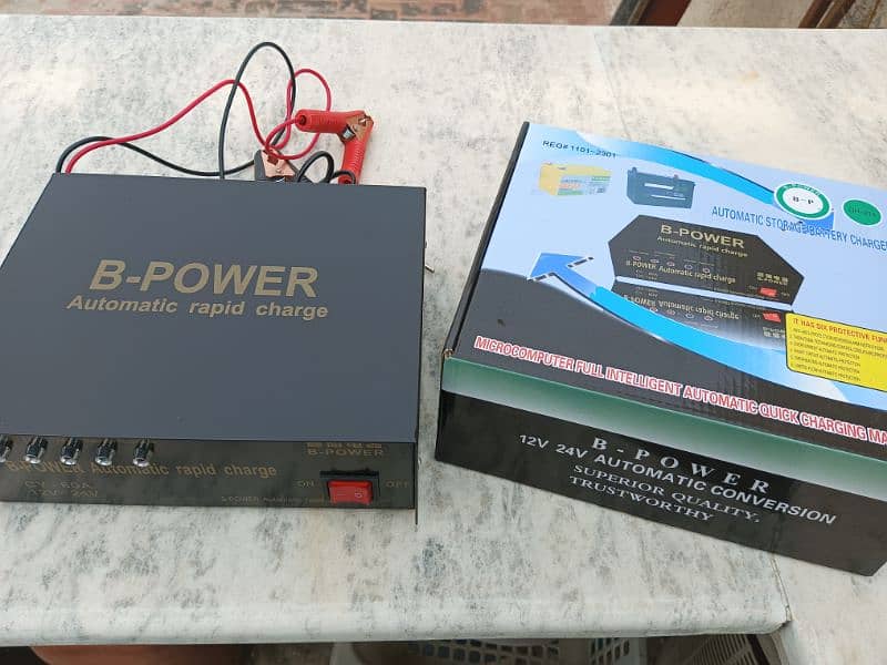 12v/24 Volt Automatic Battery Charger 60 Ampere B-Power Fast Ba 9