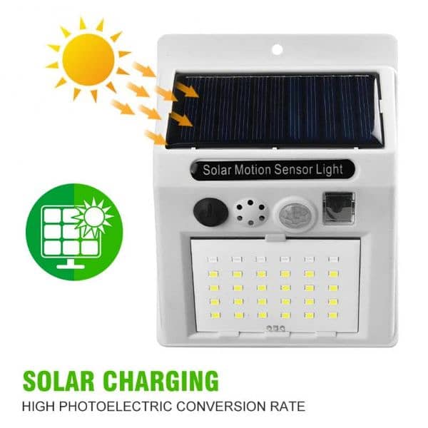 Outdoor Waterproof Solar Wall Light Alarm Lamp Remote Control 3