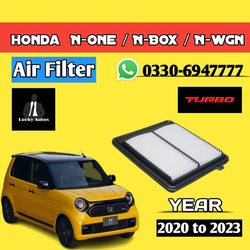 Honda N one / N Box / N Wgn Custom Turbo Air Filter 2020 to 2023 0