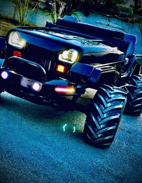 Wrangler jeep fully modified 0
