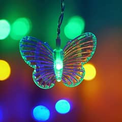 Butterfly Curtain Lights, 8 Modes 48 LED Firefly Twinkle String Lights