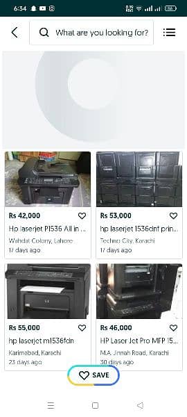 hp printer 1536 5
