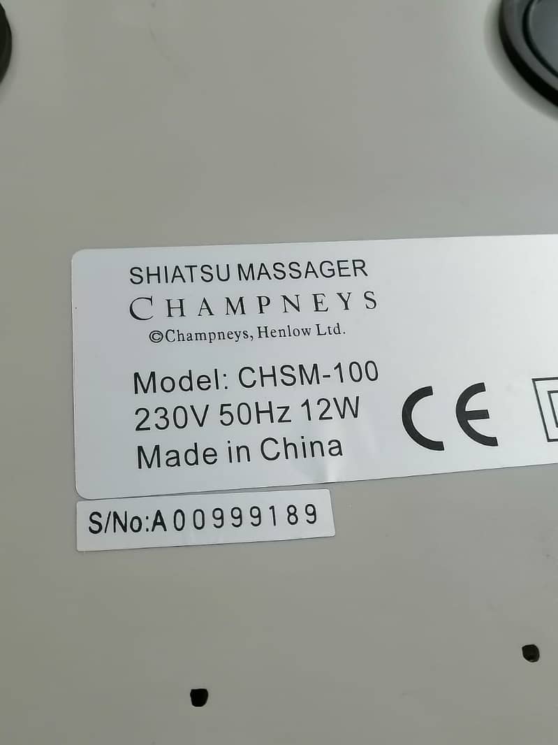 Champneys Henlow Body  Shiatsu Massager, Imported 2