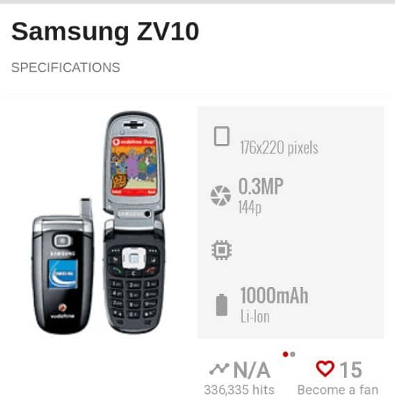 Samsung zv10 Vodafone (Price is Final) 9