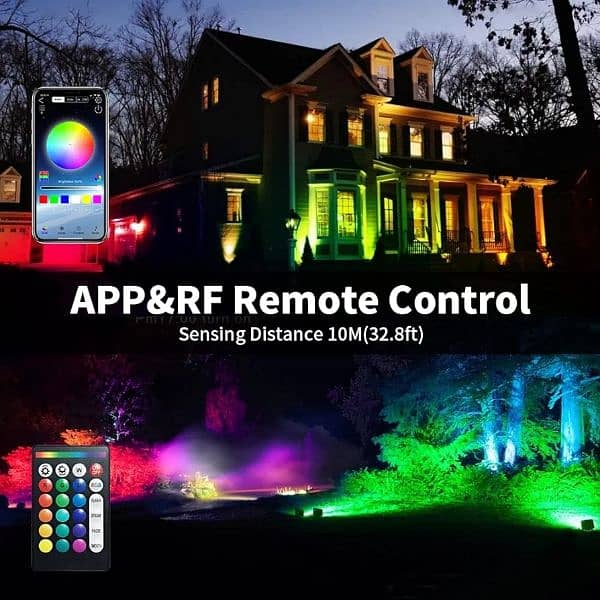 60W RGBW Led Flood Light,Bluetooth App Control LED Flood Lights 2