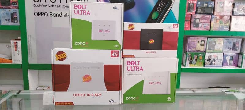 ZONG BOLT PLUS BOLT ULTRA ROUTER JAZZ 4G DEVICES 4G ROUTER AVAILABLE 5