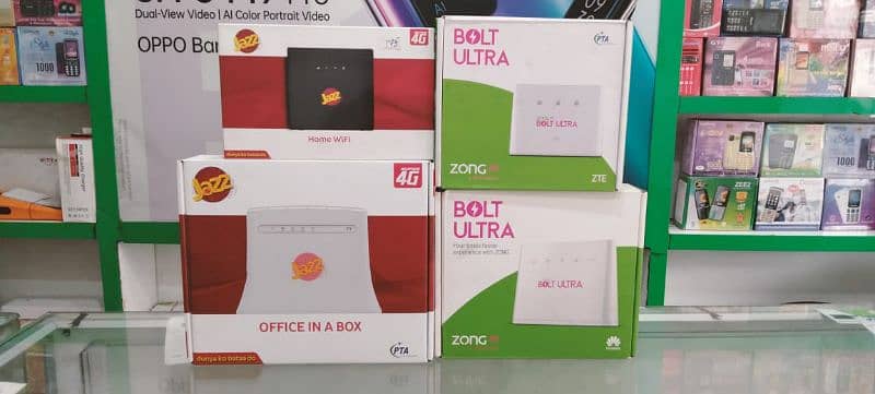 ZONG BOLT PLUS BOLT ULTRA ROUTER JAZZ 4G DEVICES 4G ROUTER AVAILABLE 6