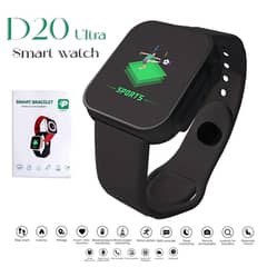 D20 Ultra Smart Watch Heart Rate Blood Pressure