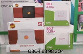 ZONG BOLT PLUS BOLT ULTRA ROUTER JAZZ 4G DEVICES 4G ROUTER AVAILABLE