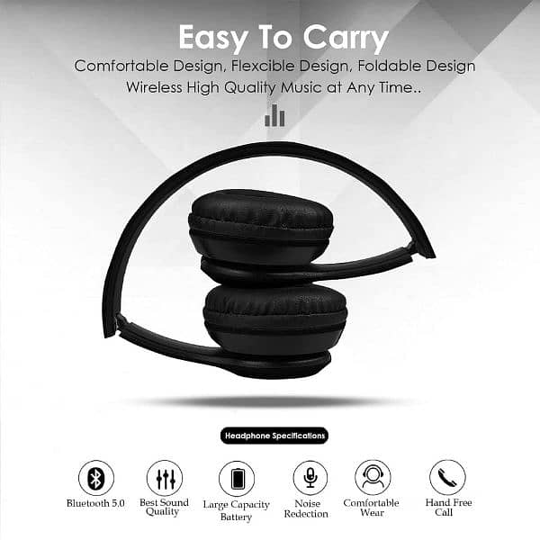 Mp3 Mic call earbuds handsfree Wireless Bluetooth Headphone Headset 4