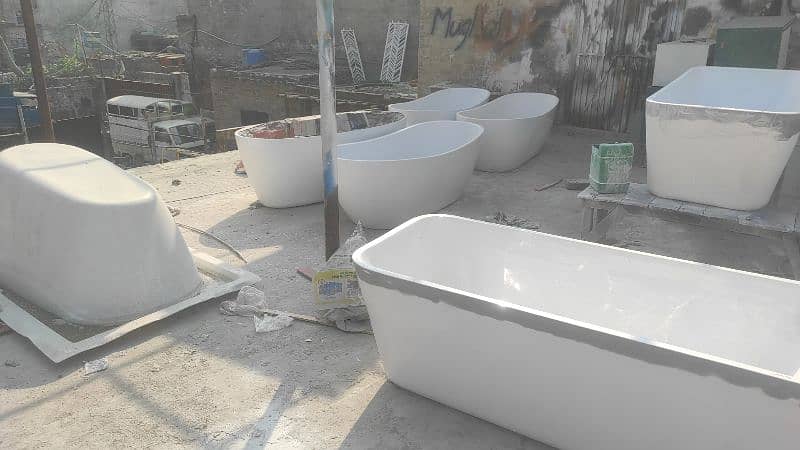 Bath tub /Jacuuzi in any colour // Pvc vanity/Jacuzzi/ Concealed tank 10
