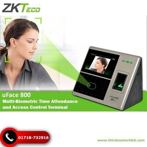 zkteco k50, zkteco mb360, uf100, f22, uface 800/ access control system 4