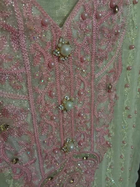 wedding  pink froke with heavy dupata 5