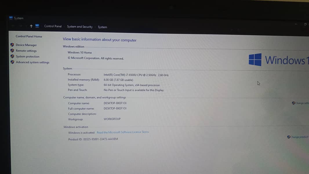 Acer  Core i7 6th generation 8gb Ram SSD (Bass Speaker) 3