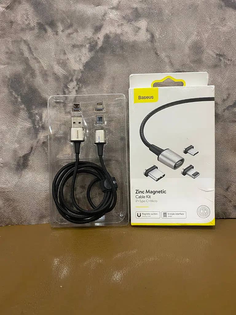 Baseus Zinc Magnetic 3 in 1 Fast Charging Cable 1