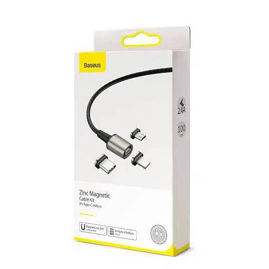 Baseus Zinc Magnetic 3 in 1 Fast Charging Cable 3