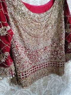 bridal lehnga in red color