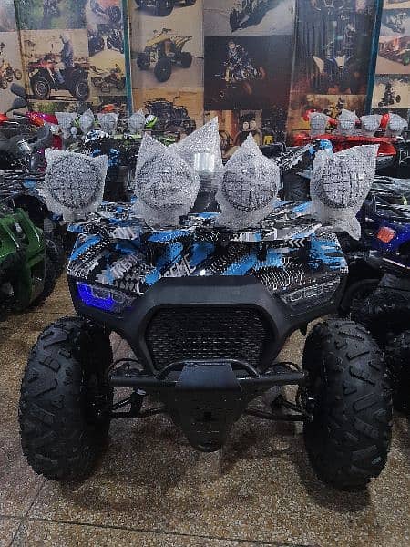 two seat Big size quad 4 wheels 124cc delivery all Pakistan 5