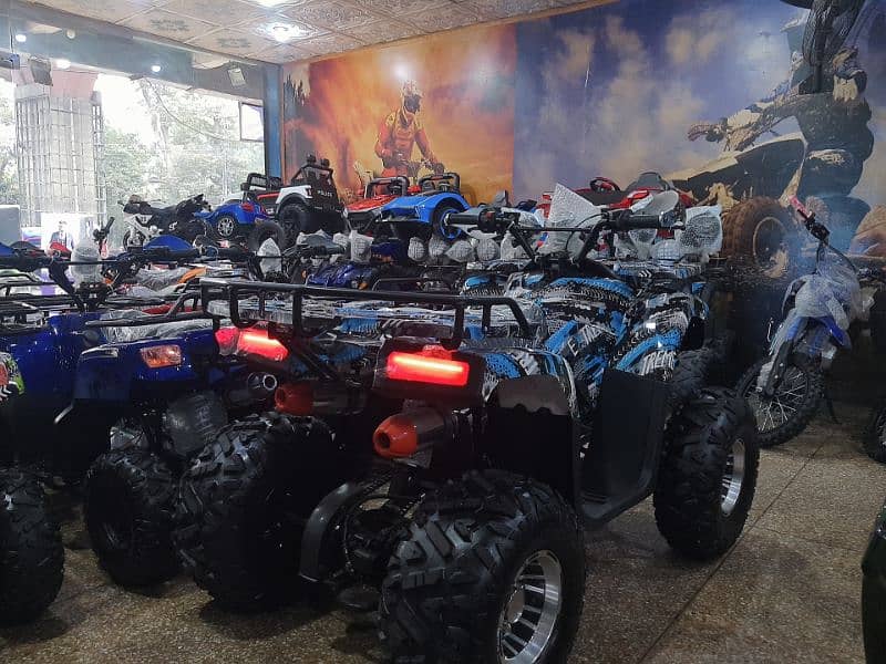 two seat Big size quad 4 wheels 124cc delivery all Pakistan 1