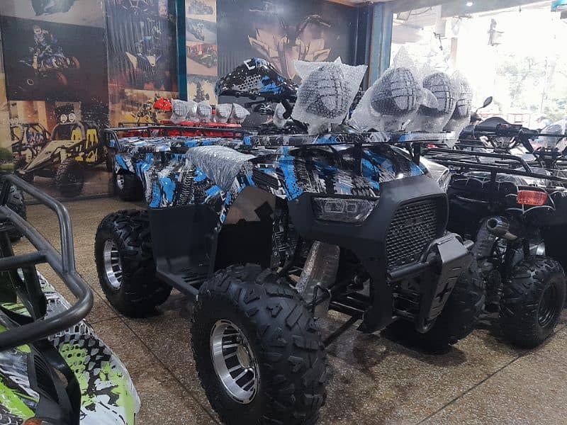 two seat Big size quad 4 wheels 124cc delivery all Pakistan 8
