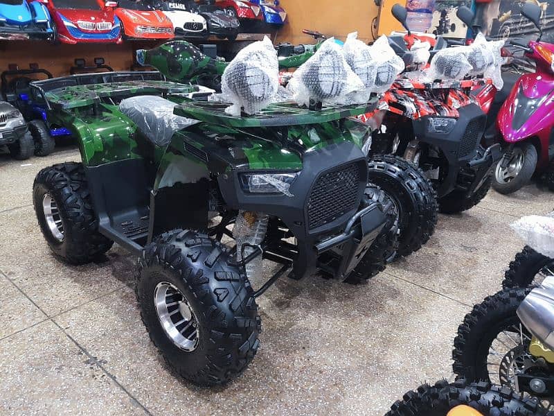 two seat Big size quad 4 wheels 124cc delivery all Pakistan 2