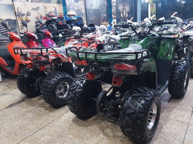 two seat Big size quad 4 wheels 124cc delivery all Pakistan 9