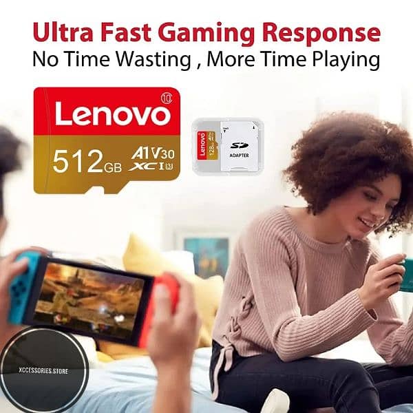 Lenovo 128GB 1TB 512GB 256GB A2 U3 Micro TF SD Card 128GB High Speed 3