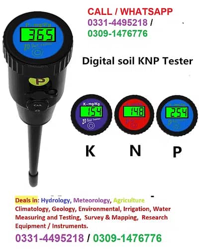 Soil Moisture meter, Conductivity, EC, PH, NPK,  phosphorus, Potassium 3
