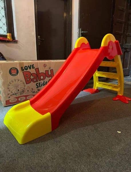Kids Slide 3 step with strong Base, Kids Imported plastic 2