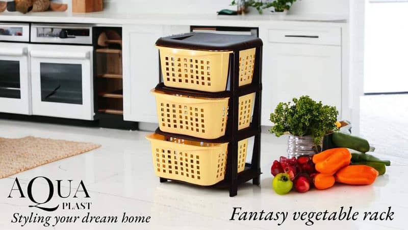 Kitchen Storage Box Vegetables and Fruit Rack Portable 6