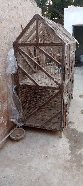 Wooden(Shesham) cage good condition 4