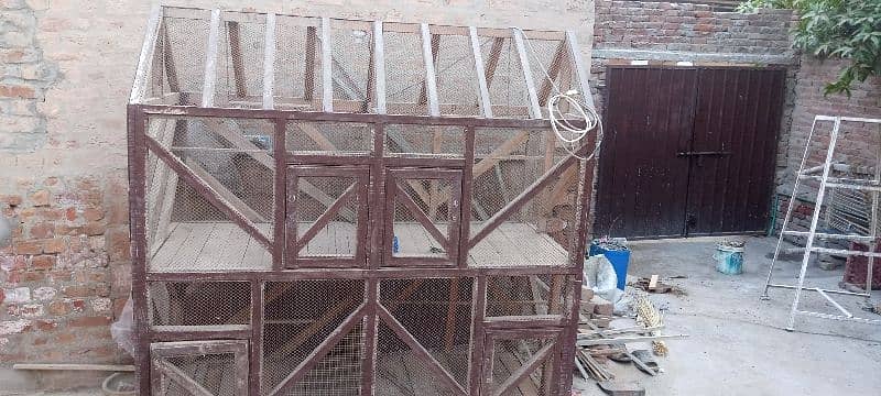 Wooden(Shesham) cage good condition 5