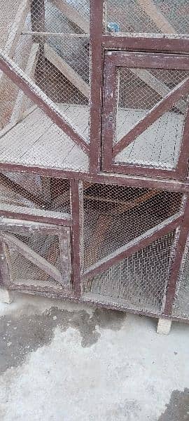 Wooden(Shesham) cage good condition 6