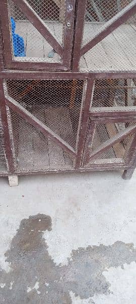 Wooden(Shesham) cage good condition 7