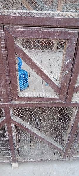 Wooden(Shesham) cage good condition 8