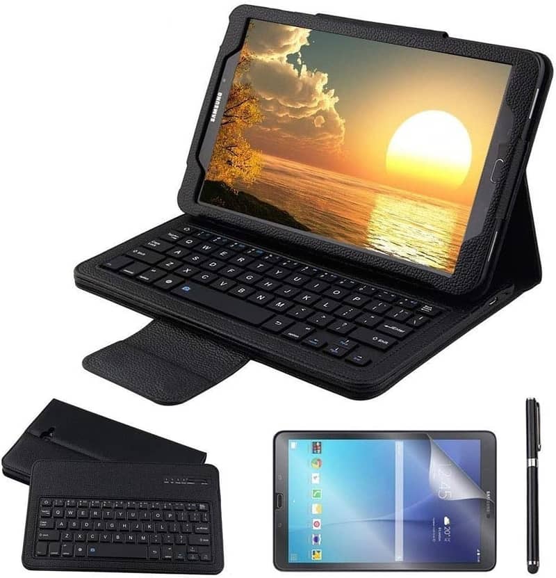 Galaxy Tab A 10.1 2016 Keyboard Case with Screen Protector & Stylus, 0