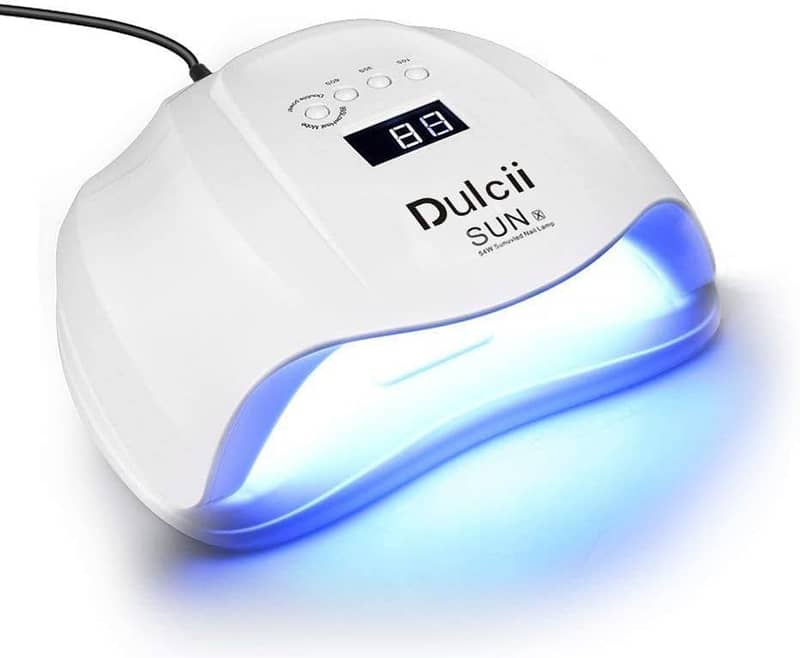 Professional 54W Nail Dryer, Dulcii UV/LED Gel Polish Smart Auto-sense 0