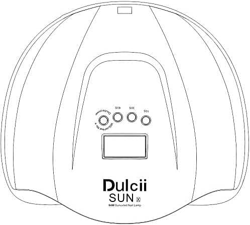Professional 54W Nail Dryer, Dulcii UV/LED Gel Polish Smart Auto-sense 12
