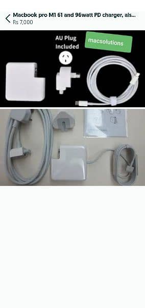 Macbook pro M1 61 and 96watt PD charger, also for 14 book