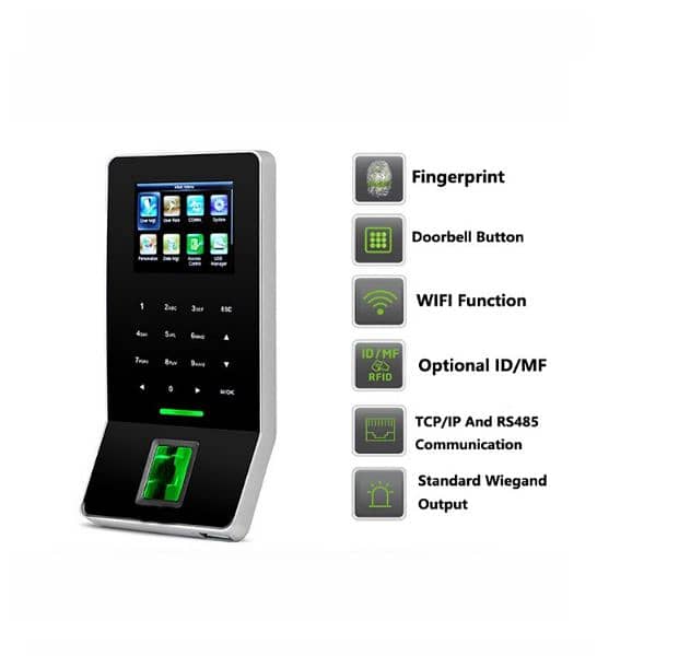Zkteco Zkt Wifi fingerprint F22 access control and attendence machine 0