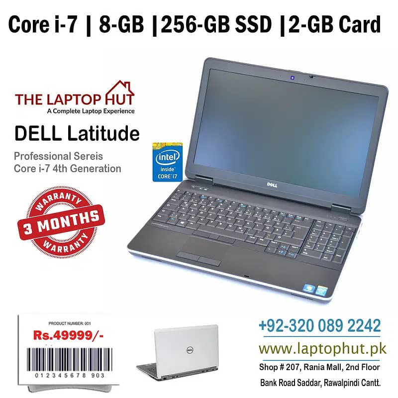 DELL E6540 | Core i7QM 3.33Ghz | 32-GB Ram | 1-TB Suported | 2-GB Card 7