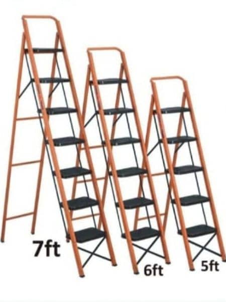 IRON FOLDABLE  HOUSE HOLD LADDER 6 FEET 0