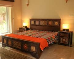 Swati design bed king size bedAntique design bed Dayer wood door and 0